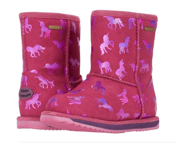 Emu Winter Boots - Brumby Snow - Rainbow Unicorn main image 0